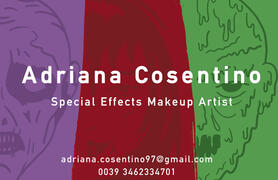 Adriana Cosentino make-up business card