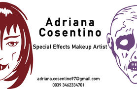 Adriana Cosentino make-up business card
